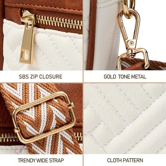 Crossbody Bags for Women - Trendy Vegan Leather Small Purse, Travel-Ready Design - Picture 5 of 7